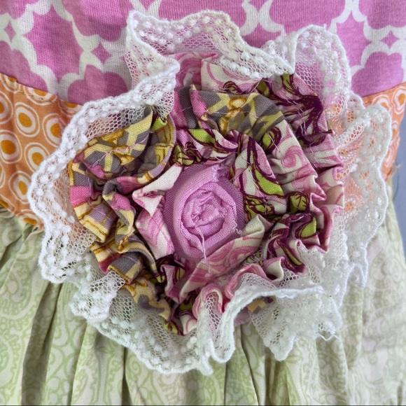 Giggle Moon Apron Patchwork Dress - Picture 2 of 6